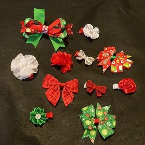 *Bundle* Assorted Christmas Hair Bows